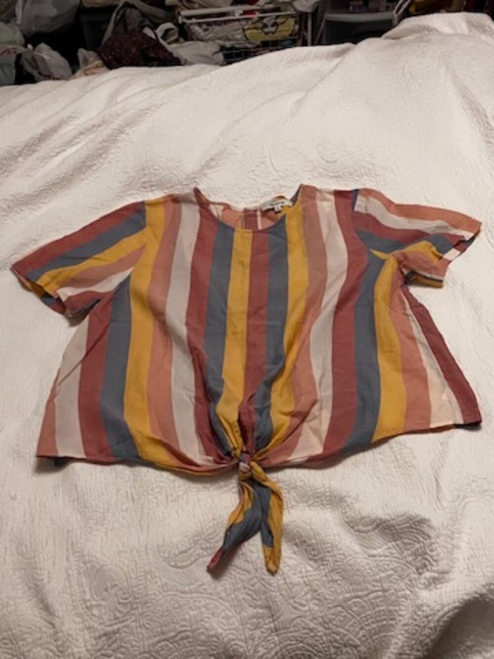 Madewell Striped Top with Ties